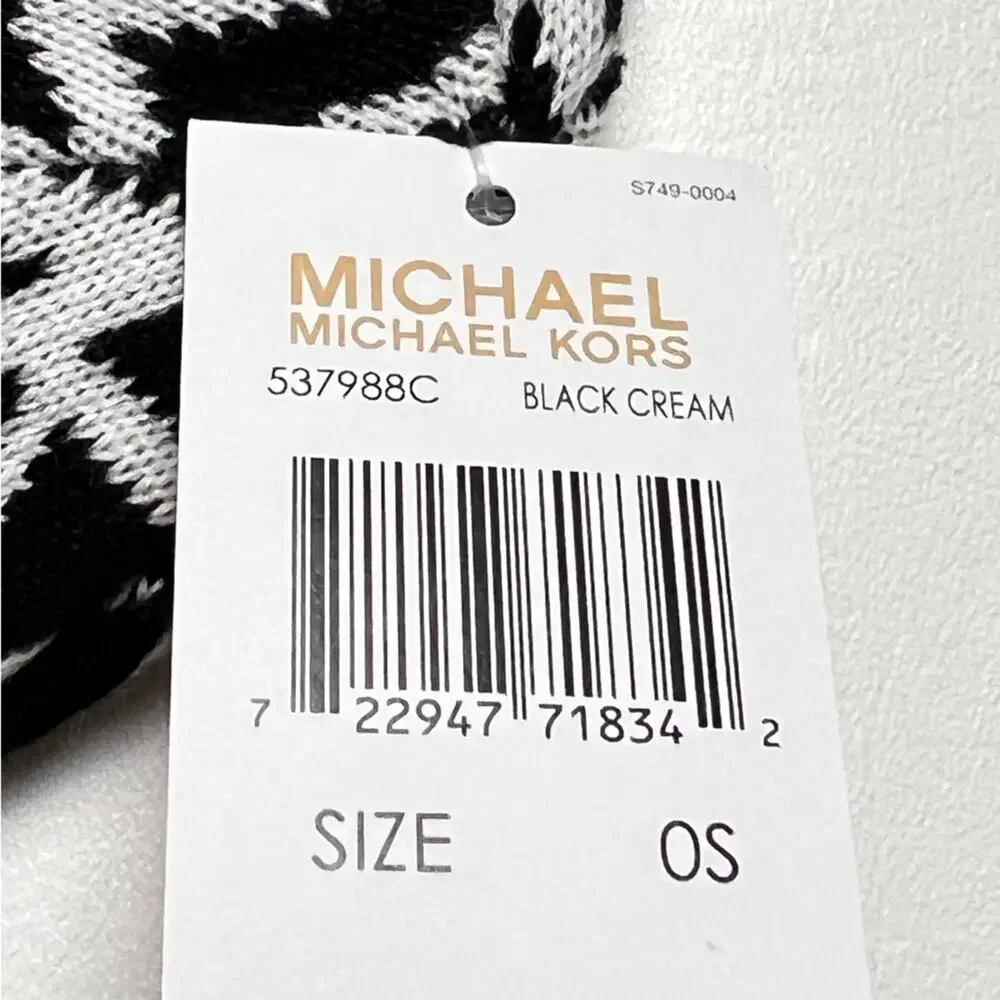 Michael Kors MK  Classic Pattern Women's Cold Weather Winter Beanie Logo Hat